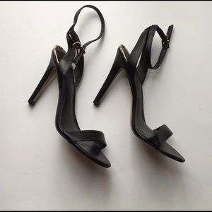 Black Ankle Strap Heels